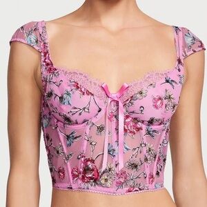 Victoria’s Secret Floral Lace Corset Top